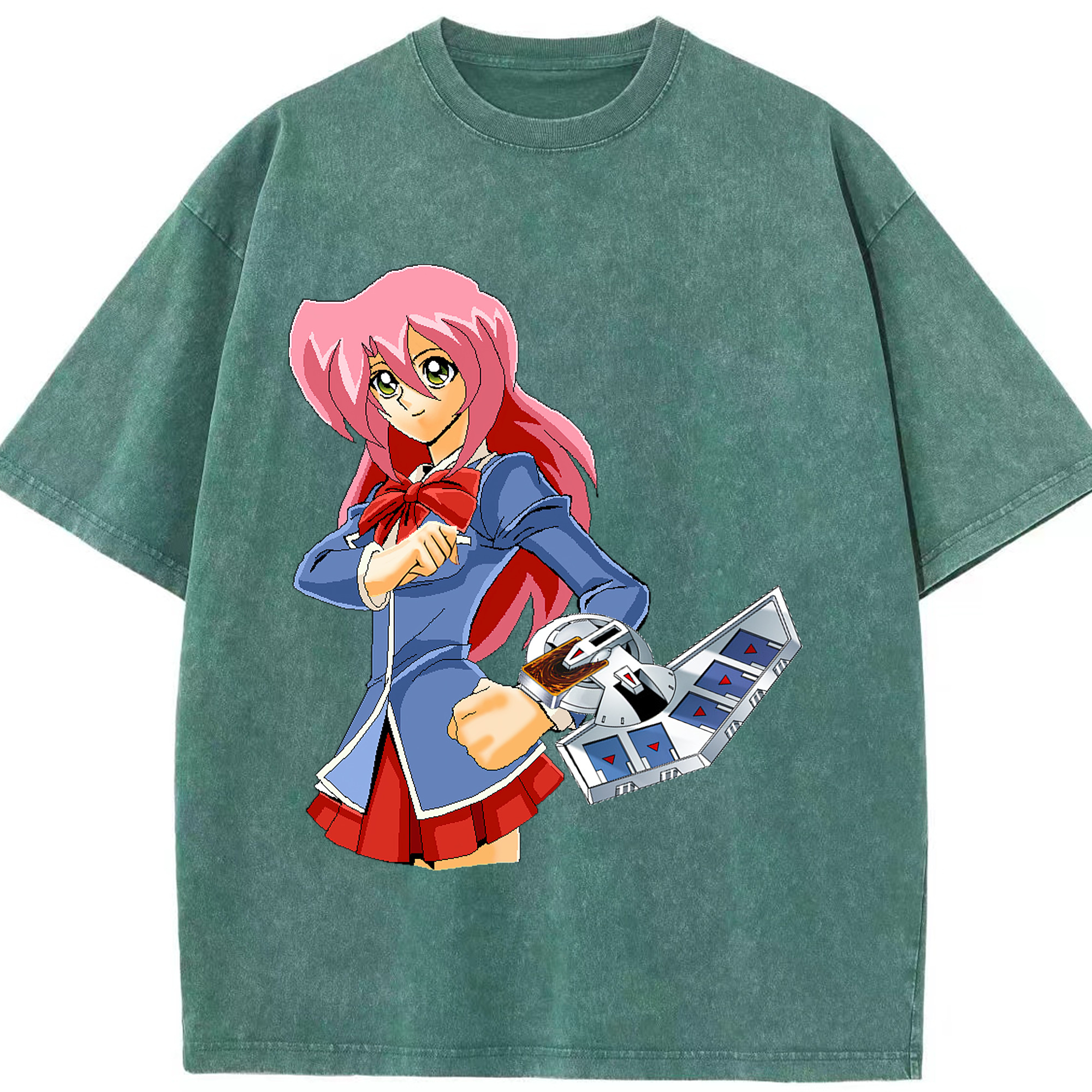 （画像用） 遊☆戯☆王 Yu-Gi-Oh! 綿100% ヴィンテージ風 半袖Tシャツ（フロントプリント）